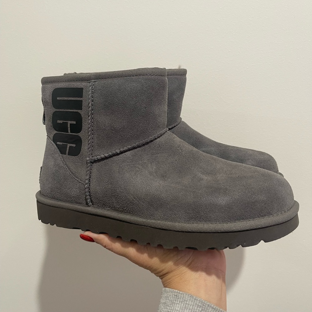 Grey Mini Ugg Boots